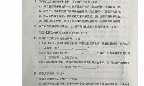 2017语文云南高考答案_2017年云南高考满分作文