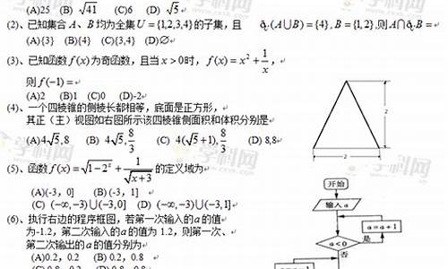 2013山东高考理科数学_2013山东高考数学文科