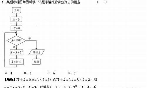 算法案例高考_算法经典案例