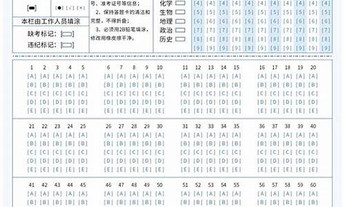 安徽高考答题卡模板,全国高考答题卡模板