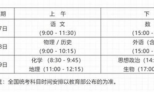 2017高考时间湖南,湖南2017年高考时间