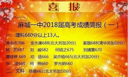 2016麻城高考状元_湖北麻城高考状元2020年