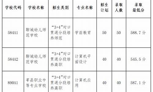 聊城分数线最低的高中是多少_2021聊城各县高中录取分数线